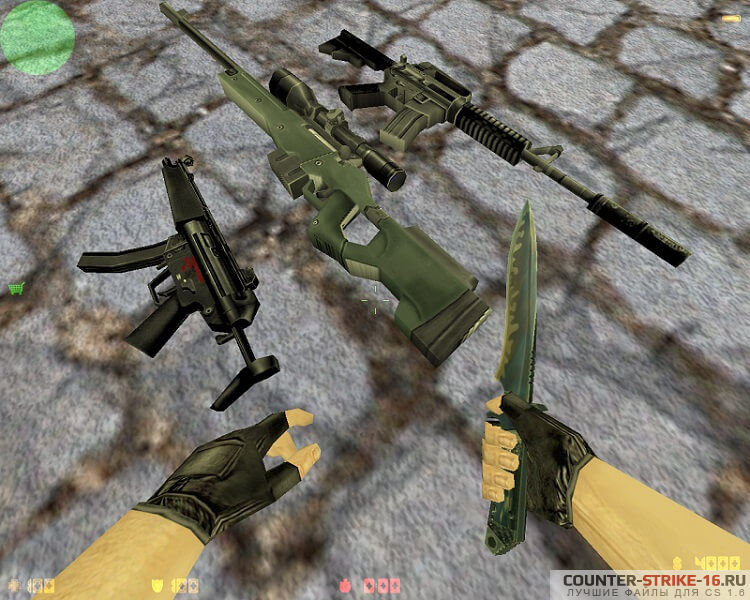 Стандартные модели оружия для CS 1.6
